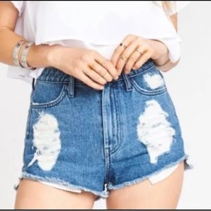 Show Me Your MuMu Dallas High Waisted Shorts